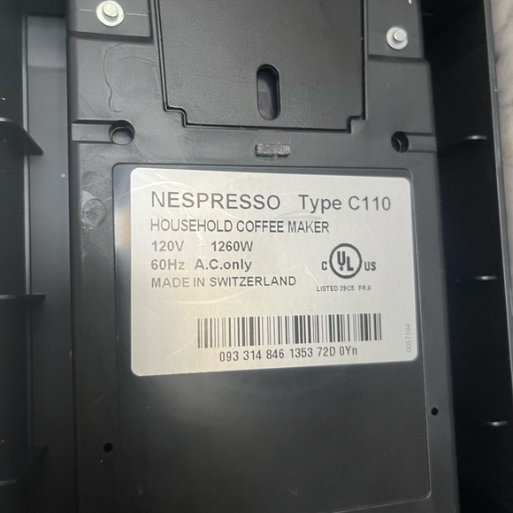 Nespresso CitiZ C110 Espresso Coffee Maker - Picture 5 of 5